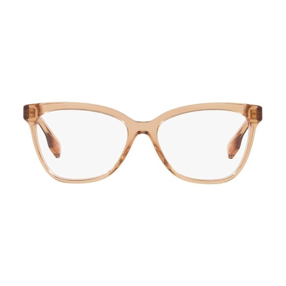 NWT BURBERRY EYEGLASSES TRANSPARENT BROWN CAT EYE WOMEN EYEWEAR BURBERRY - Picture 2 of 3